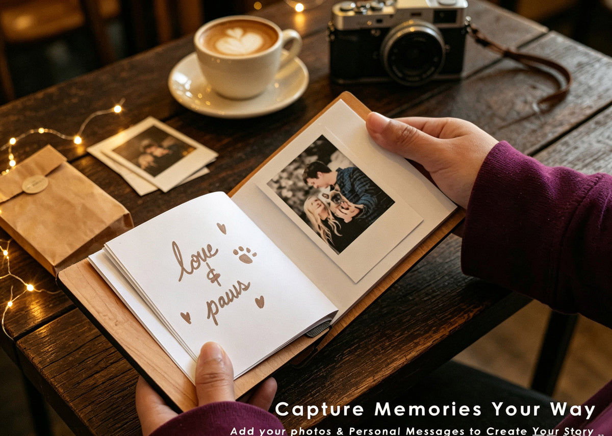 Personalized Mini Anniversary Photo Album, Valentines Gift for him, Anniversary Gift for her, Couples gift, Birthday Gifts for Boyfriend