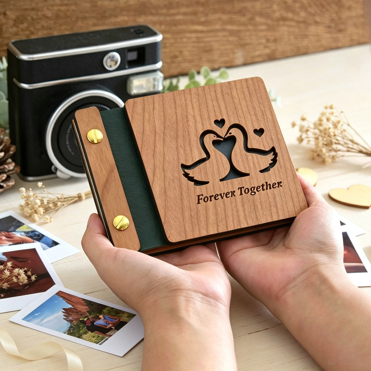 Personalized Mini Anniversary Photo Album, Valentines Gift for him, Anniversary Gift for her, Couples gift, Birthday Gifts for Boyfriend