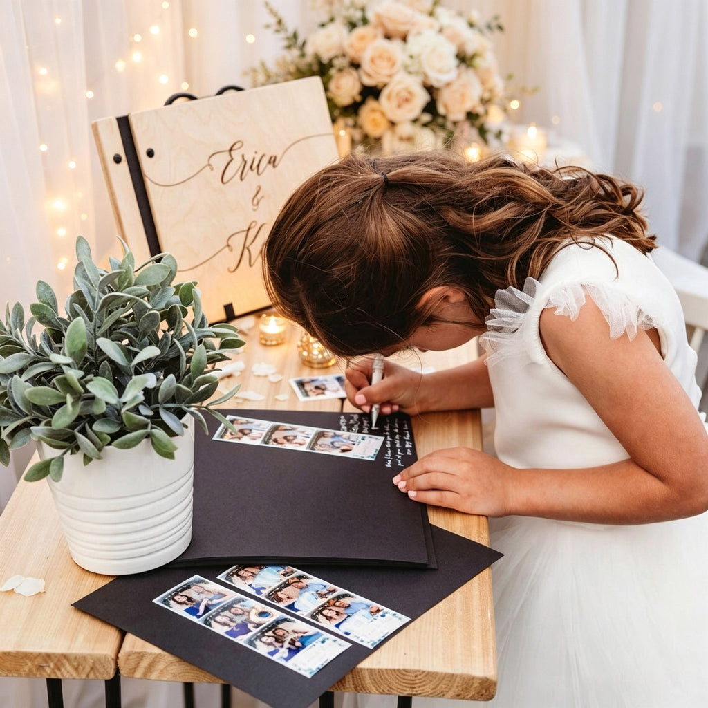 Custom Engraved Wooden Officiant Book - Personalized Wedding Ceremony Planner and Keepsake